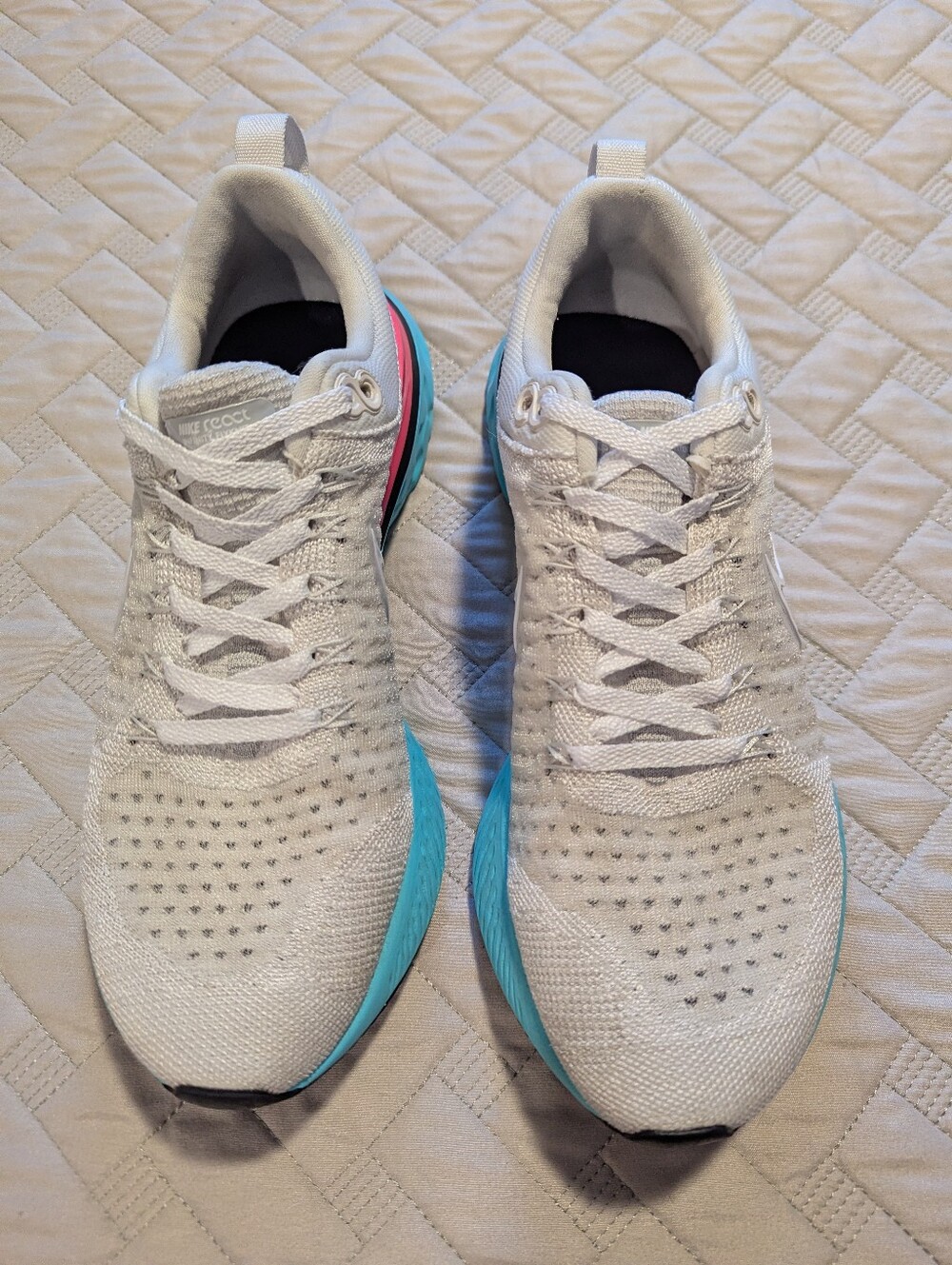 Men's Nike React Infinity Run Flyknit 2 South Beach Sz.9.5